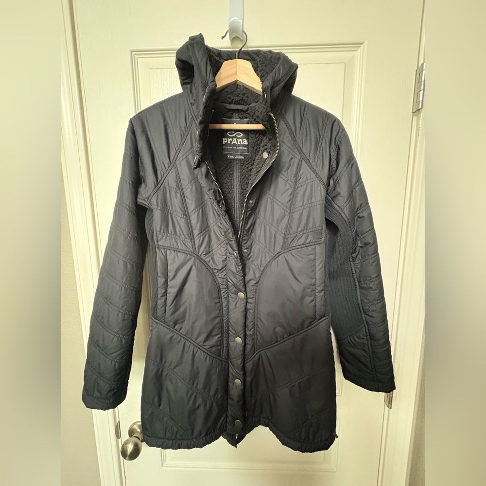 Prana women’s down Elsa coat size xs